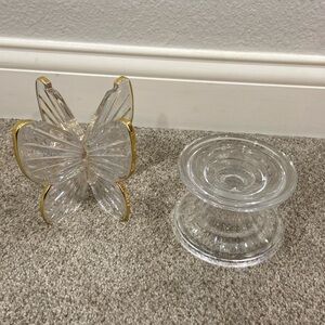 Set of 2 bath and body works 3 wick candle holder